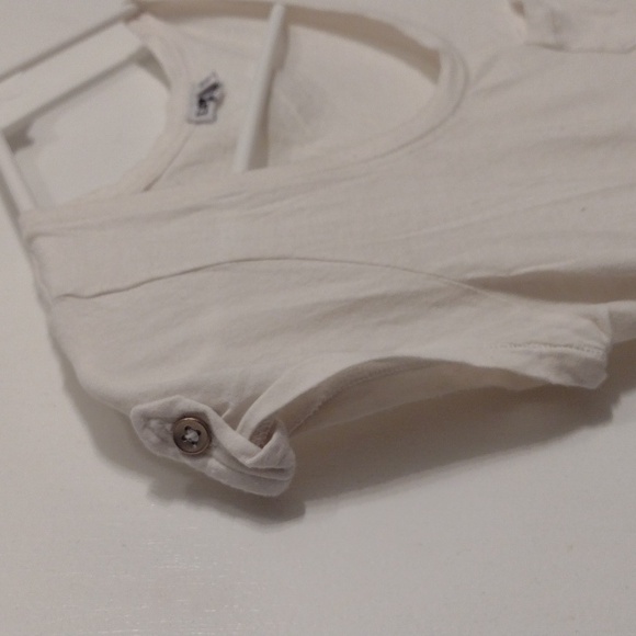 Set of Two Express White Cotton Modal T-shirts Size XS - Picture 7 of 10